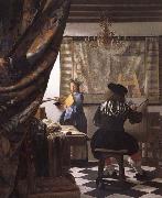 Jan Vermeer The Art of Painting china oil painting reproduction